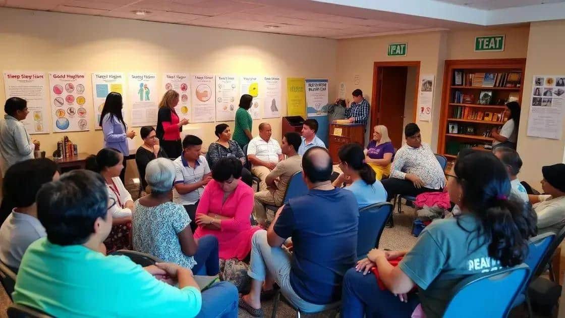 Community programs promoting better sleep