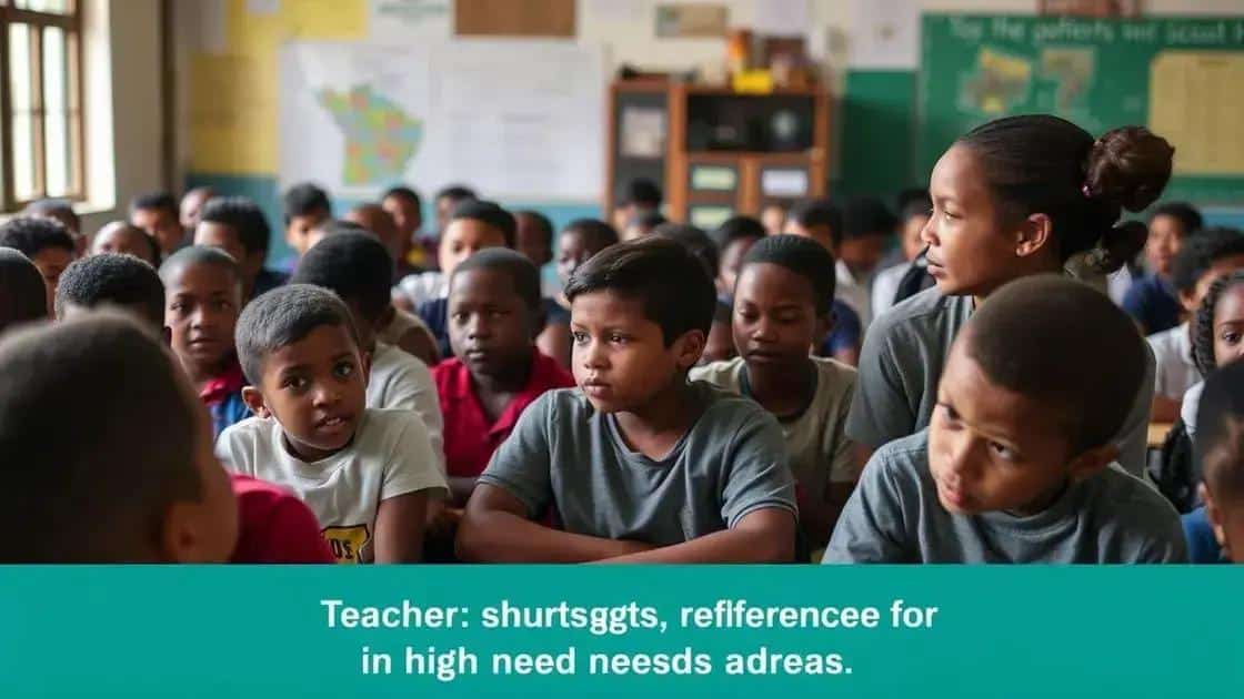 Impact on student learning in high-needs areas