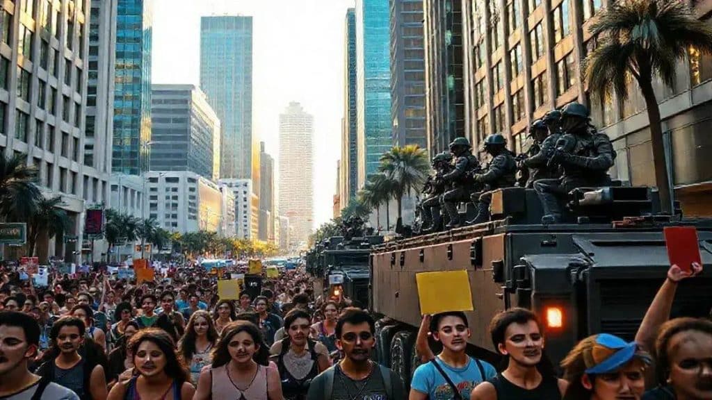 Federalization of CA National Guard triggers LA unrest