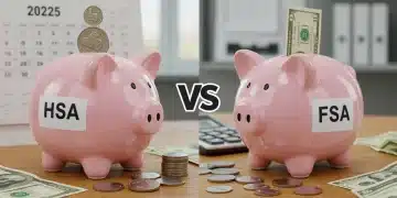 HSA vs FSA 2025 comparison, healthcare savings accounts, tax advantages