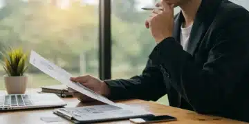 Person reviewing 2025 retirement contribution limits on a tablet, symbolizing financial planning and future security.