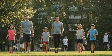 Diverse community engaging in healthy activities under new CDC guidelines 2025