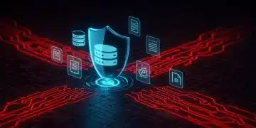 Digital shield protecting data from cyber threats 2026