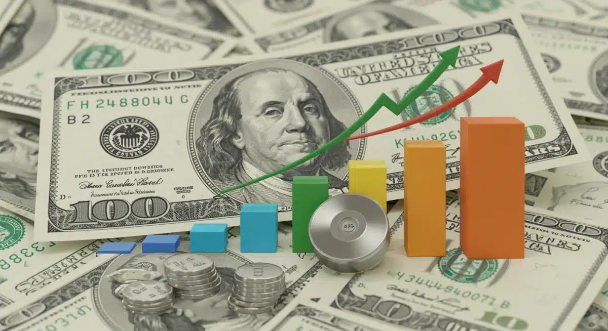 Financial instruments like savings accounts and CDs with rising bar graphs, showing growth potential in a 3% interest rate environment.