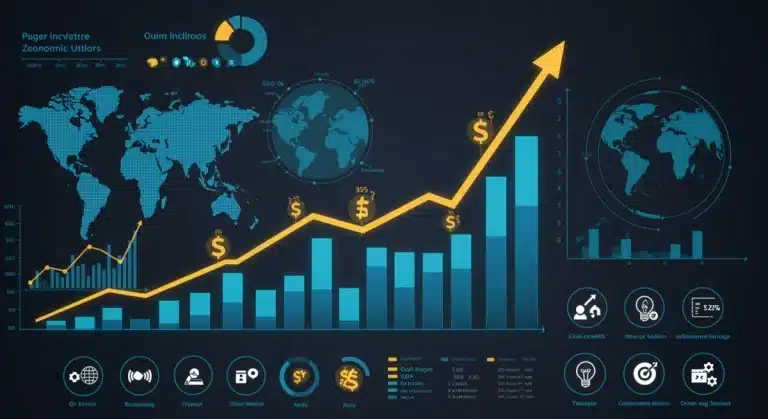 Global economic forecast 2026 showing projected GDP growth and key economic indicators