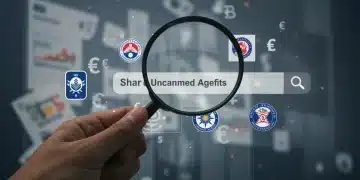 Person searching for unclaimed benefits online on a laptop, federal and state programs