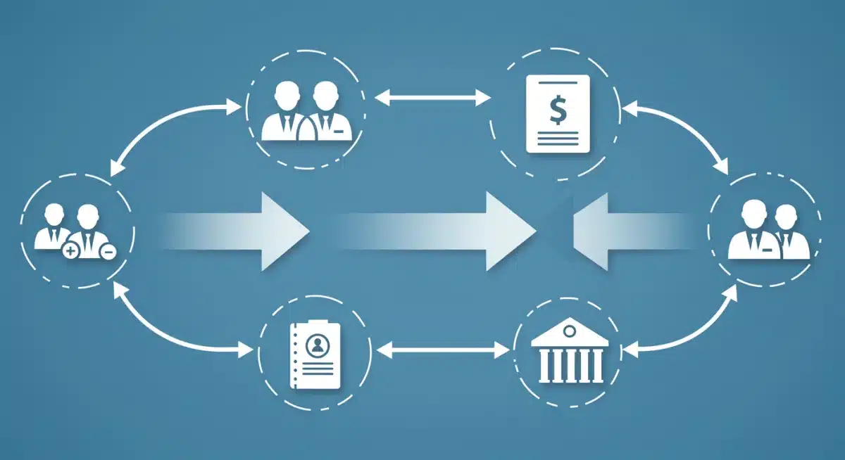 Diagram illustrating streamlined unemployment benefit processing and reduced wait times