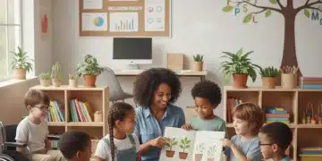 Children learning in a vibrant early childhood education classroom.