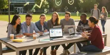 College students studying, symbolizing successful financial aid application