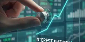 Federal Reserve interest rate hike financial graph