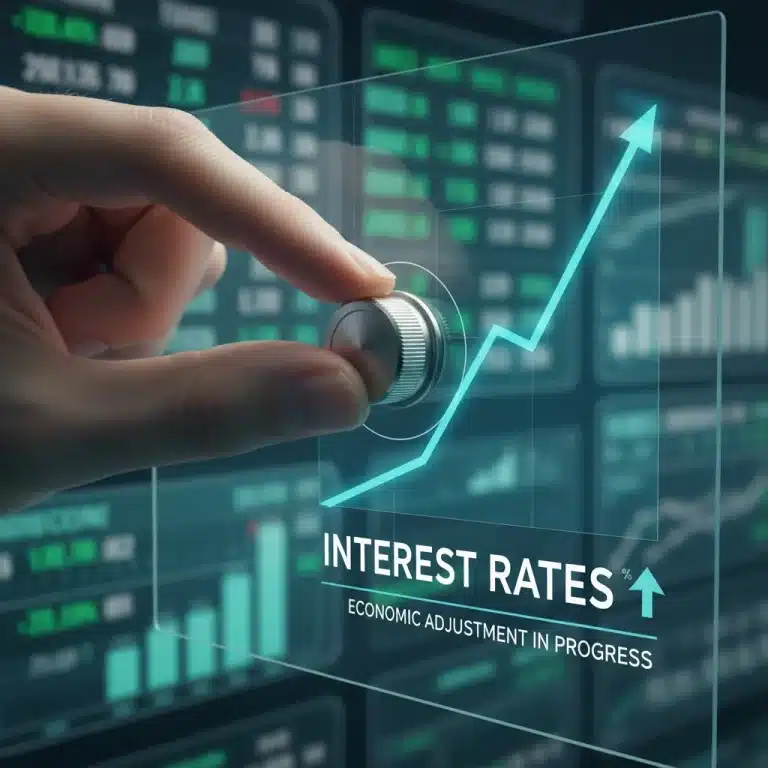 Federal Reserve interest rate hike financial graph