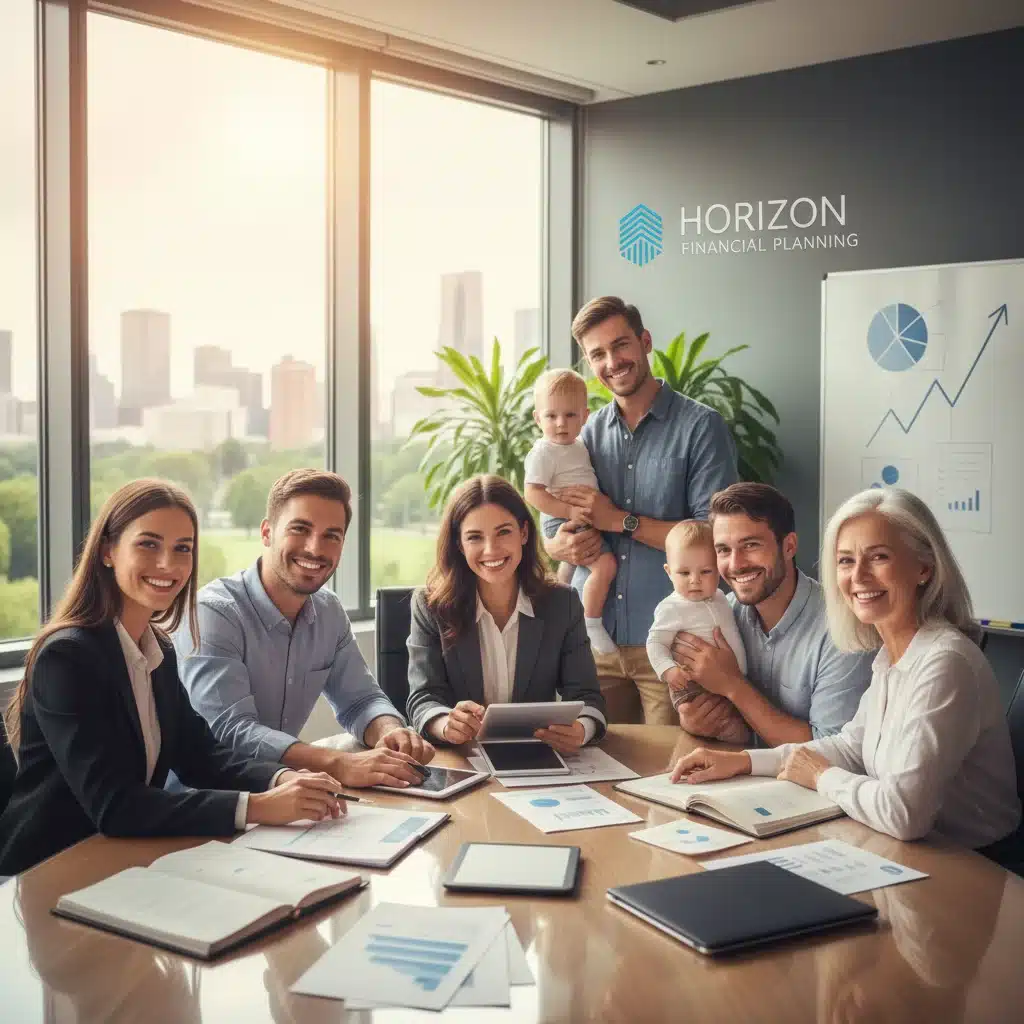 Diverse people discussing financial plans, representing smart financial decisions and security.