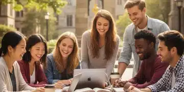 Diverse students studying, symbolizing federal education program opportunities