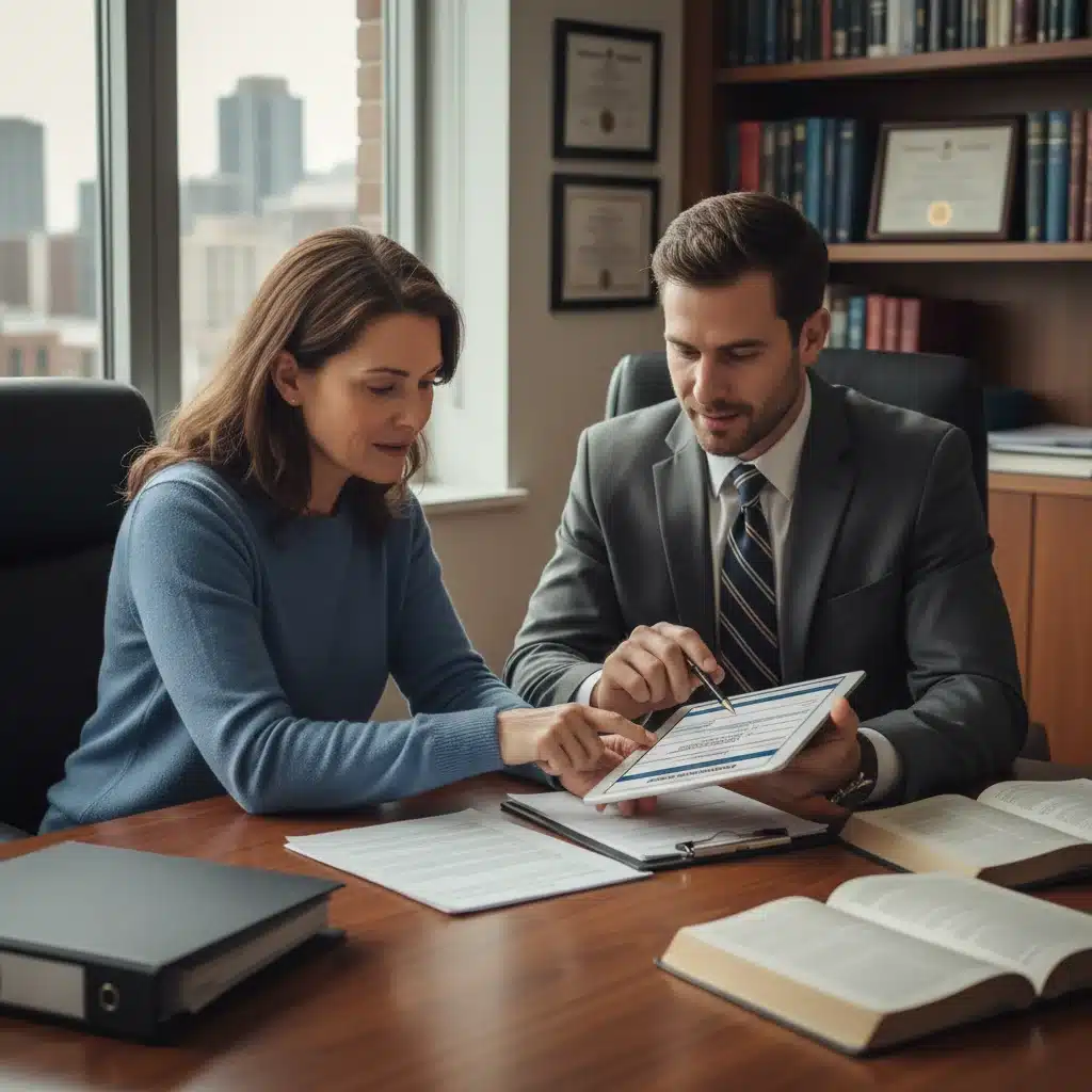Disability claimant consulting with an attorney or advocate